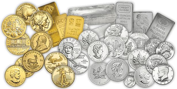 silver and gold bullion